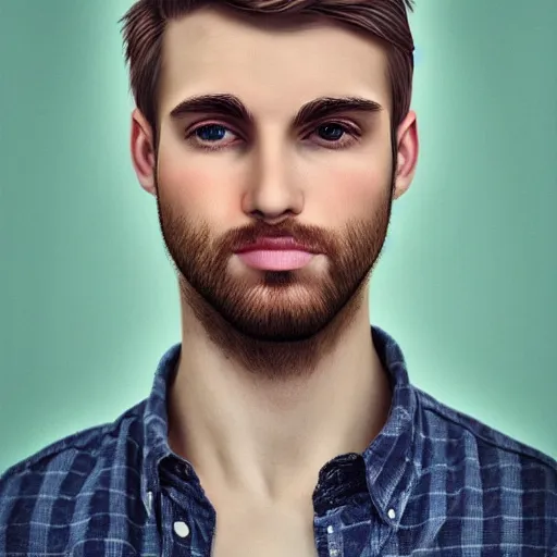 Prompt: beautiful hyperrealistic matte portrait attractive young white male