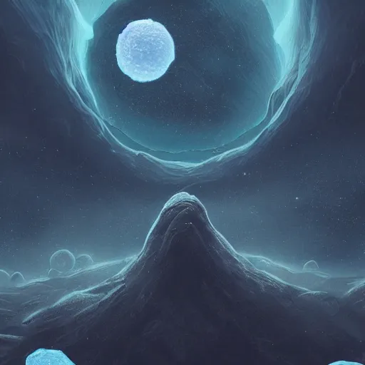 Prompt: a planet that has skull like features, stars in the background, natural, ultra detail. digital painting, beautiful, concept art, ethereal, cinematic, epic, 8k, high detail, Artstation, illustration, Trending on Artstation, Artstation HQ, Artstation HD, deviant art, Pinterest, digital art,