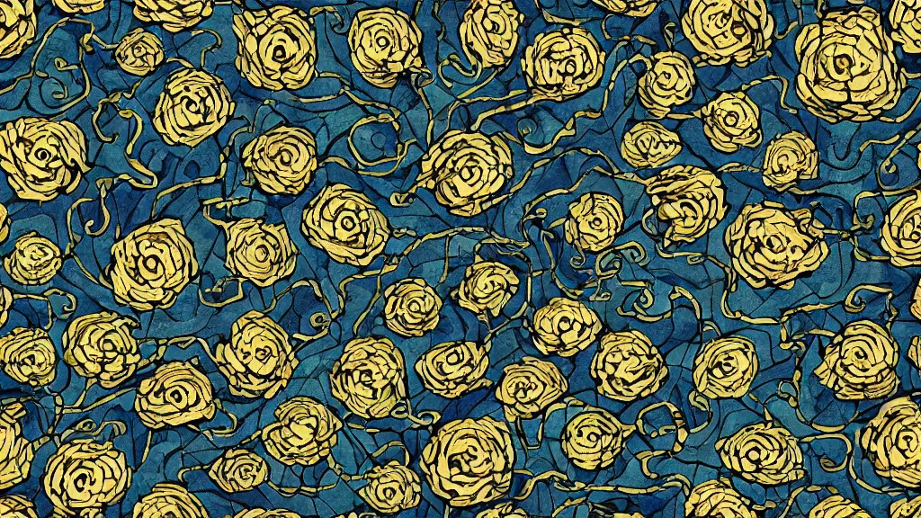 Image similar to seamless bone pattern in the style of van gogh, eerie, dark, crowded, scary, foggy, artstation, digital art.