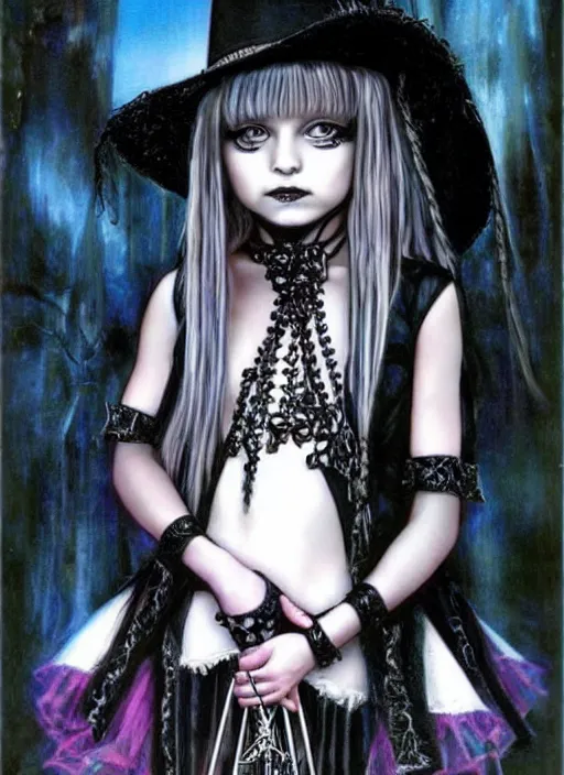 Image similar to ( ( gothic # ) ) kid rock princess portrait *. *. by battle angel alita * *, rene lalique, highly detailded, ( ( misa amane # ) ), by william - adolphe bouguerea *. *