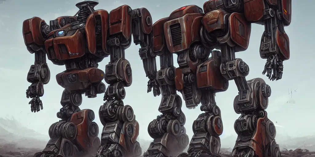 an abandoned titan mech in the ground, mecha, veins, | Stable Diffusion ...