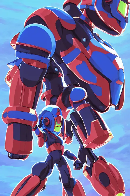 Image similar to robot ninja mask helmet megaman x zero rockman 2 0 2 2 switch game boss legacy collection fanart artsation, art gta 5 comics, behance hd by jesper ejsing, by rhads, makoto shinkai and lois van baarle, ilya kuvshinov, rossdraws global illumination ray tracing