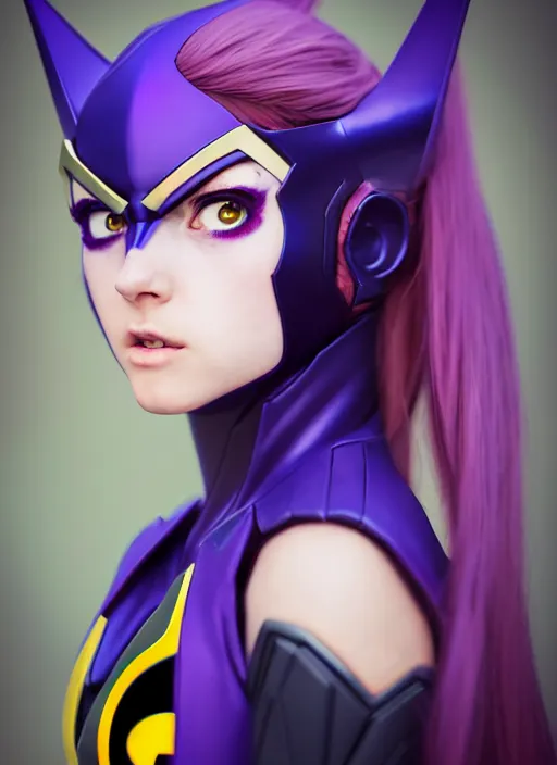 Image similar to shoulders portrait Anime batgirl cosplay girl cute-fine-face, pretty face, realistic shaded Perfect face, fine details. Anime. realistic shaded lighting by katsuhiro otomo ghost-in-the-shell, magali villeneuve, artgerm, rutkowski Jeremy Lipkin and Giuseppe Dangelico Pino and Michael Garmash and Rob Rey