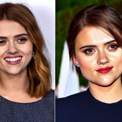 Image similar to the daughter of scarlett johansson and jenna coleman