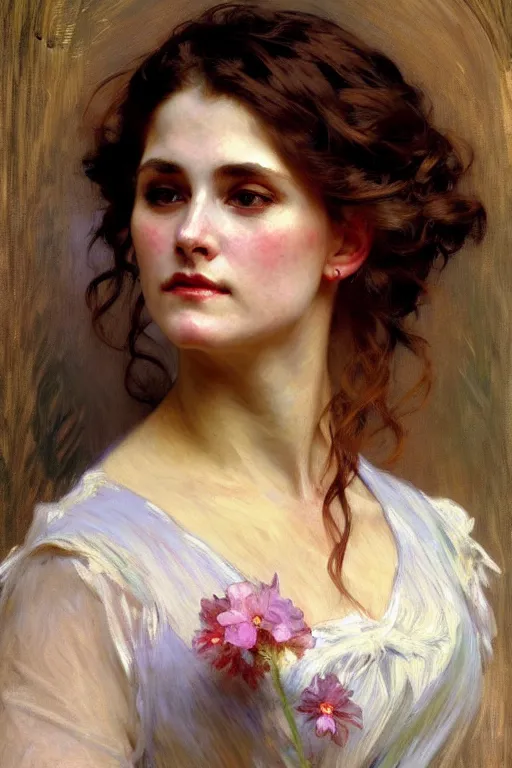 Image similar to victorian lady, painting by daniel gerhartz, alphonse mucha, bouguereau, monet, detailed art, artstation