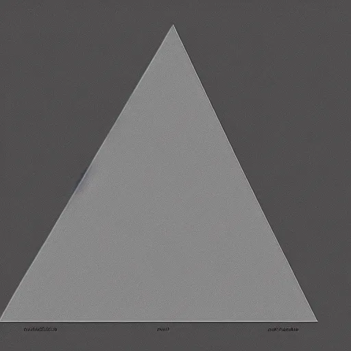Prompt: a triangle, viewed from the side, overall effect, silhouette, abstract, truncated several layers in the middle