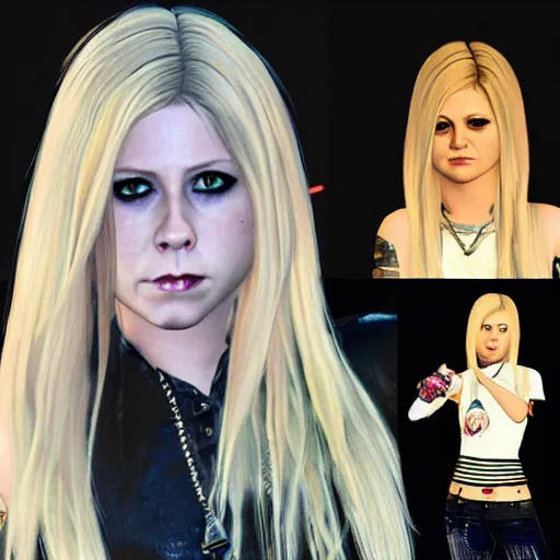 Prompt: Avril Lavigne in GTA 5