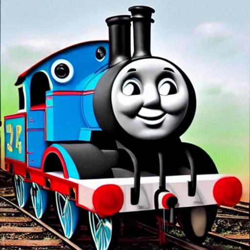 thomas the tank engine, made of flesh, abomination, | Stable Diffusion ...