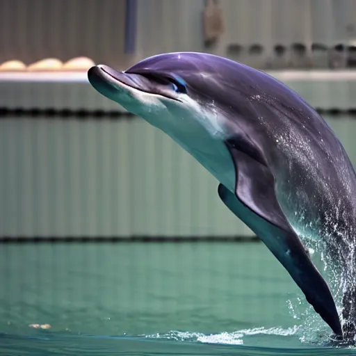 Image similar to Bottlenose dolphin in water tank, dolphin senator, dolphin speaking before Congress, C-SPAN footage