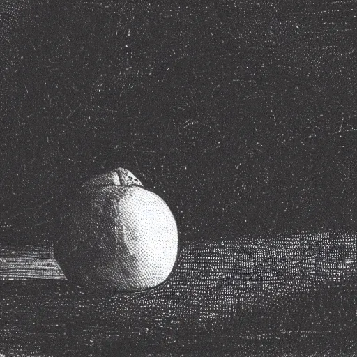 Prompt: a lemon found in a liminal space, [ dark room ]!!, [ found footage ]!!