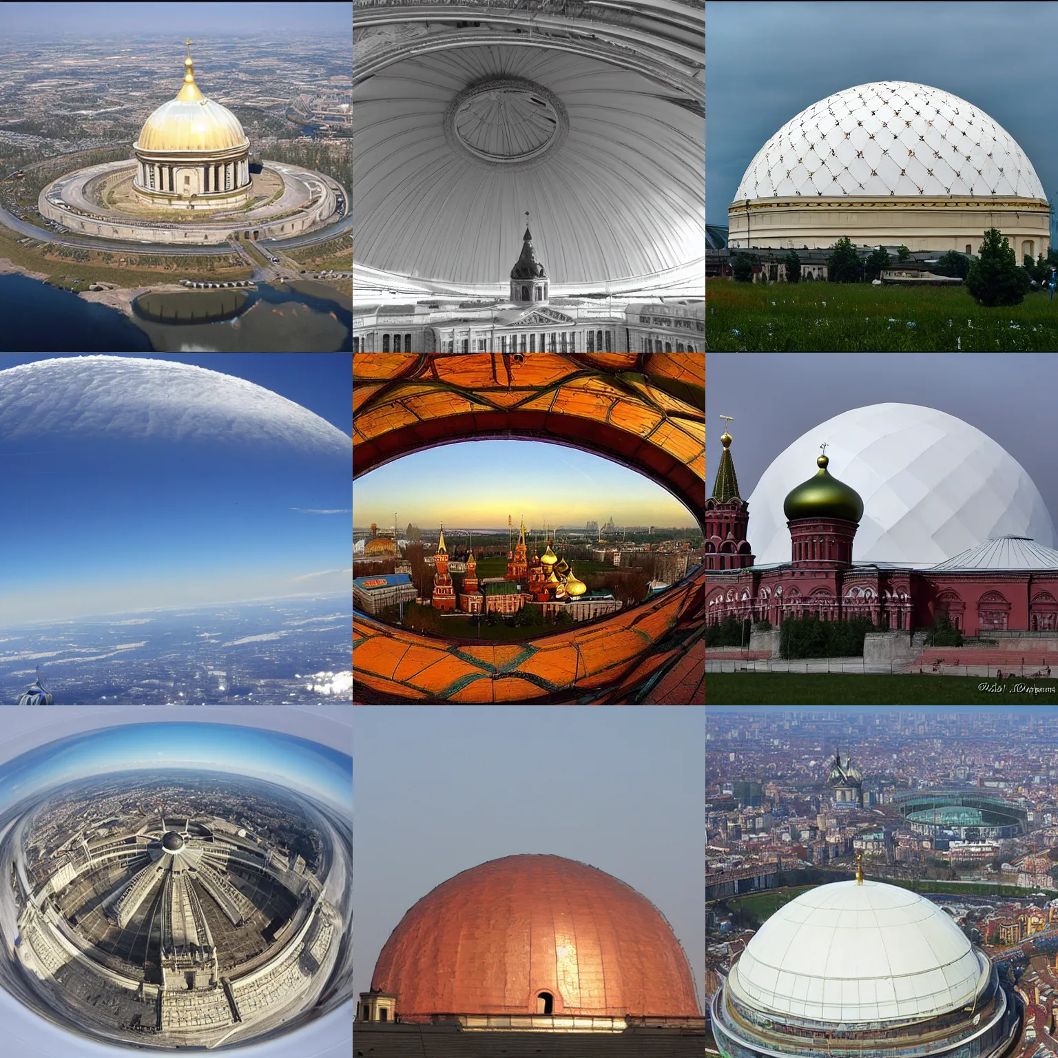 Prompt: big dome over russia