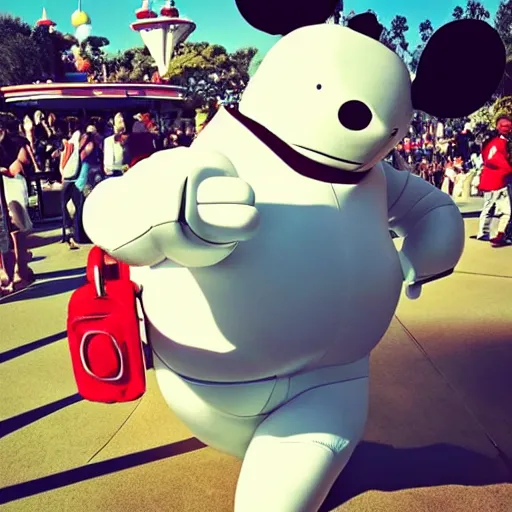 Image similar to “ baymax at disneyland ”