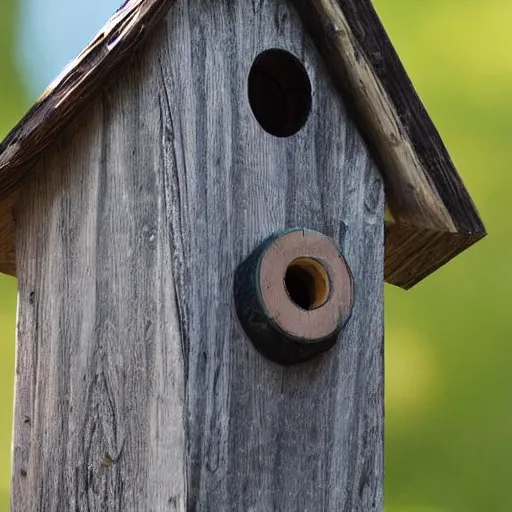 Prompt: tony hawk as an eagle in a birdhouse hyperrealism photo - realistic photography 8 k