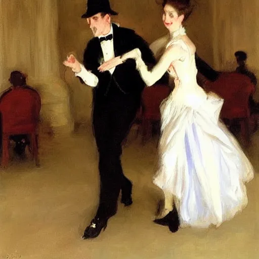Prompt: two goats ballroom dancing, by john singer sargent, highly detailed