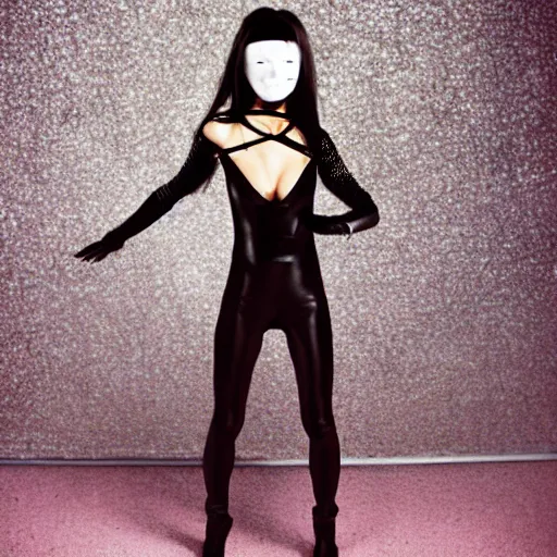 Image similar to photo portrait of beautiful ninja woman, by terry richardson