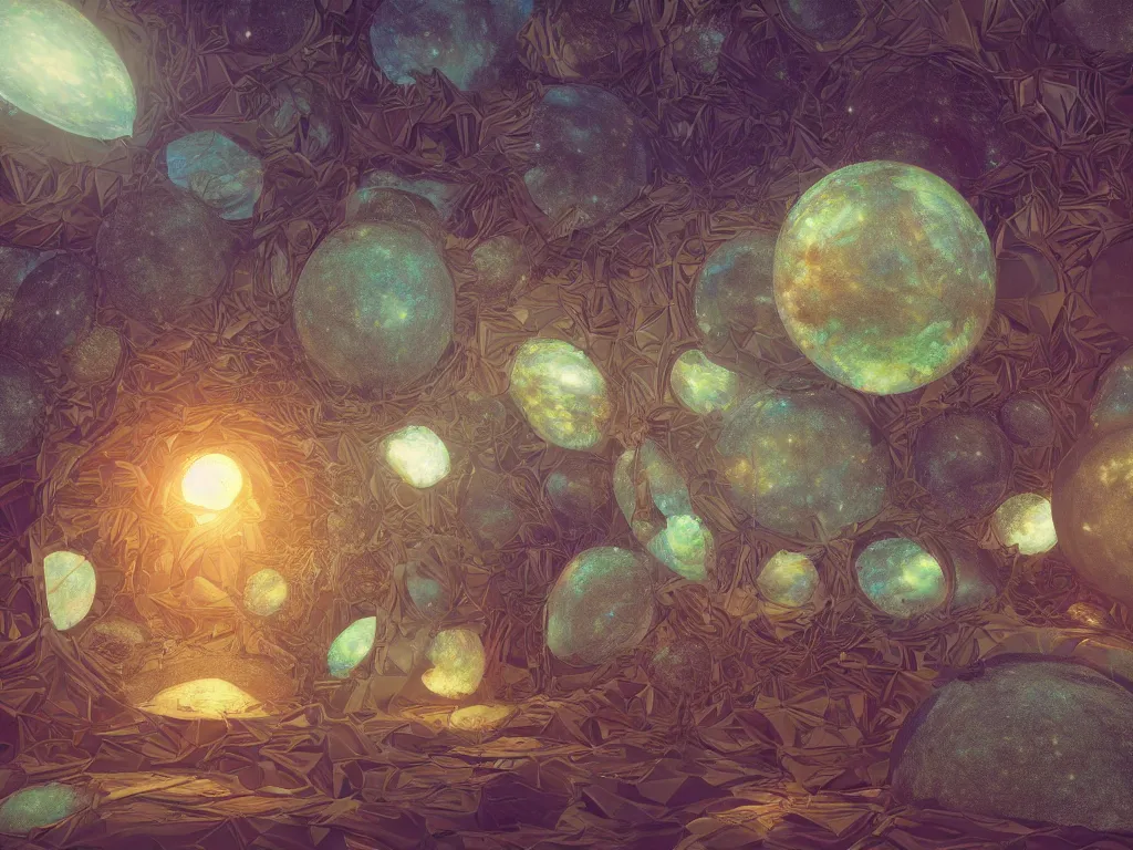 Image similar to 3 d render, sunlight study, the universe is a spheroid region 7 0 5 meters in diameter, art nouveau, by rachel ruysch and ( ( ( ( ( lisa frank ) ) ) ) ), 8 k, sharp focus, octane render