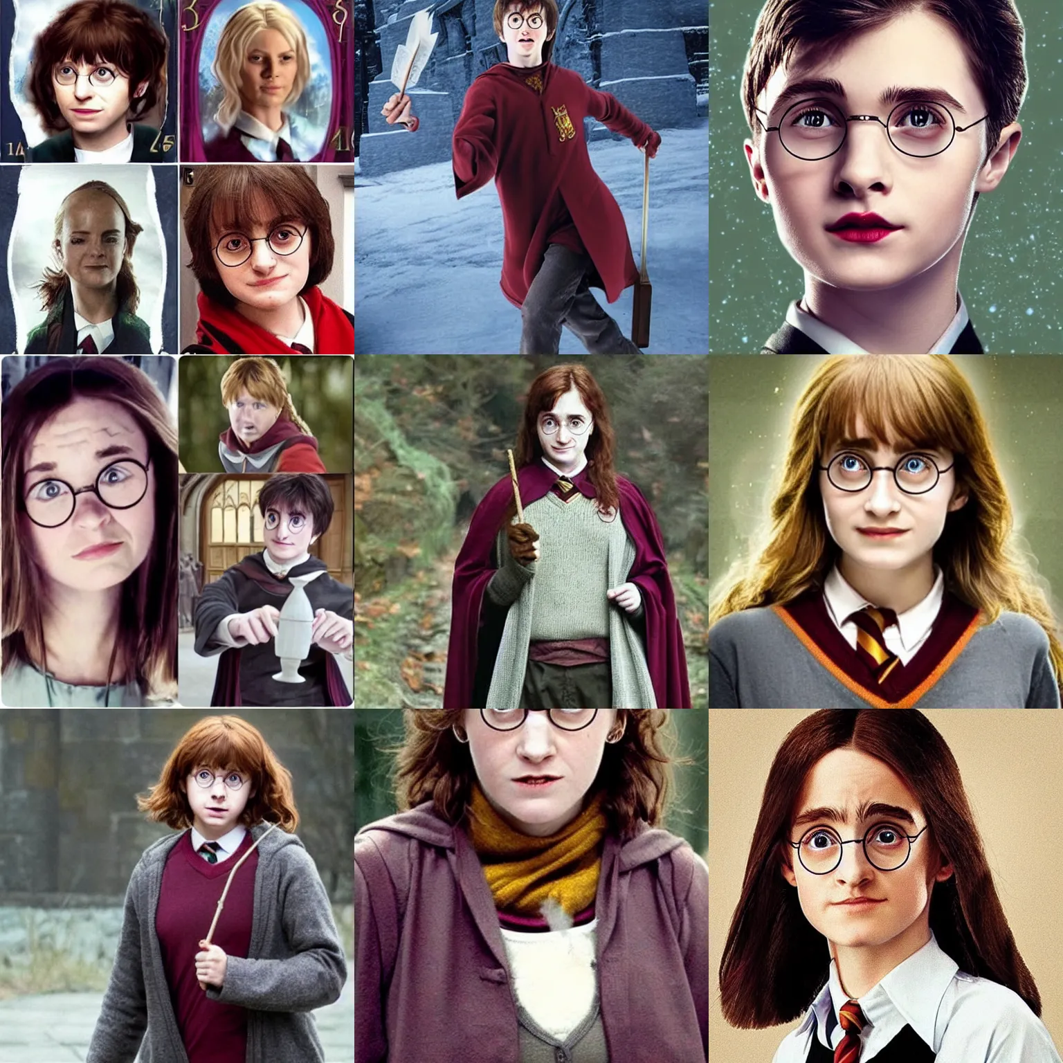 Prompt: harry potter as a female