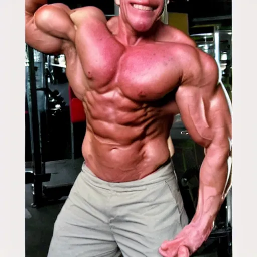 Image similar to jerma 9 8 5 professional bodybuilder huge muscles strong expert photograph detailed