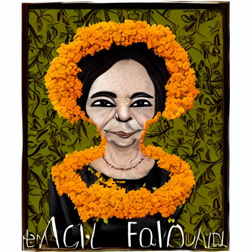 Image similar to modern marigold lady