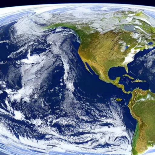 Prompt: NASA photograph of the Earth as a flat disc. From space. Earth is flat.