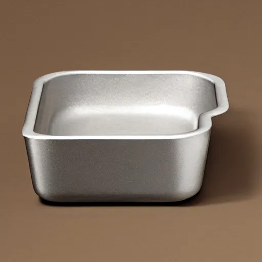 Prompt: minimal iron cast pan inspired by Marcel Breuer