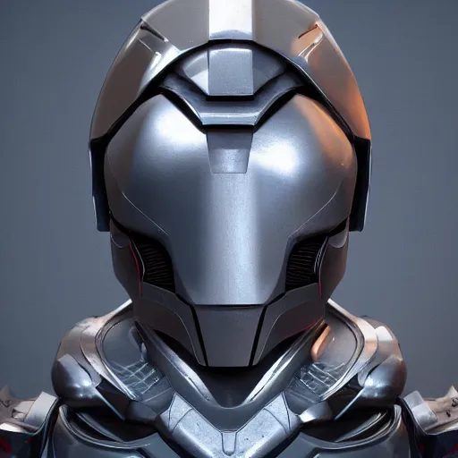 Image similar to sci-fi helmet, concept design, vitaly bulgarov, fuad quaderi, robot, mecha, lenses as symmetrical eyes, plastic, metal, black grey material, decals, rendered in maya and houdini, octane rendered, highly detailed, light, shadows, reflections, 4k, trending on artstation