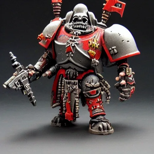 Prompt: warhammer 4 0 k ork figurine