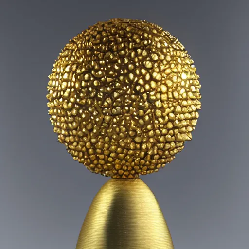 Prompt: a golden sphere handpainted, hyper detailed, lighting from the side