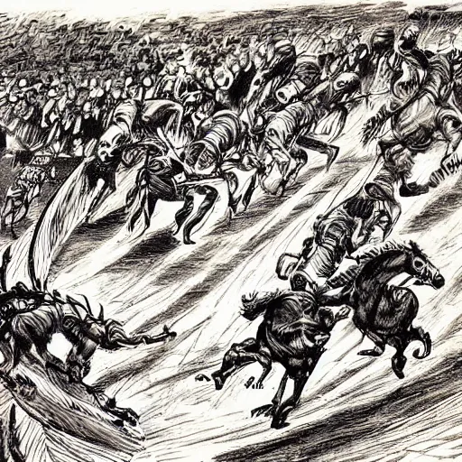 Image similar to erzberg rodeo race in a 7 circles of hell by dante, epic art, super detailed