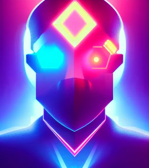 Image similar to symmetry!! european prince of technology, solid cube of light, hard edges, product render retro - futuristic poster scifi, lasers and neon circuits, handsome european prince, intricate, elegant, highly detailed, digital painting, artstation, concept art, smooth, sharp focus, illustration, dreamlike, art by artgerm