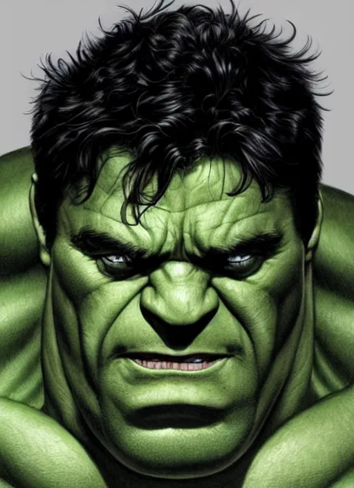 Image similar to the hulk, illustration portrait by mark brooks, detailed, soft lighting