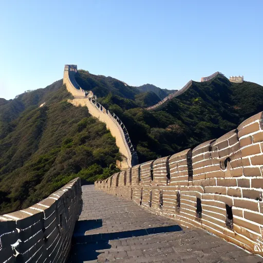 Prompt: the great wall in San Francisco