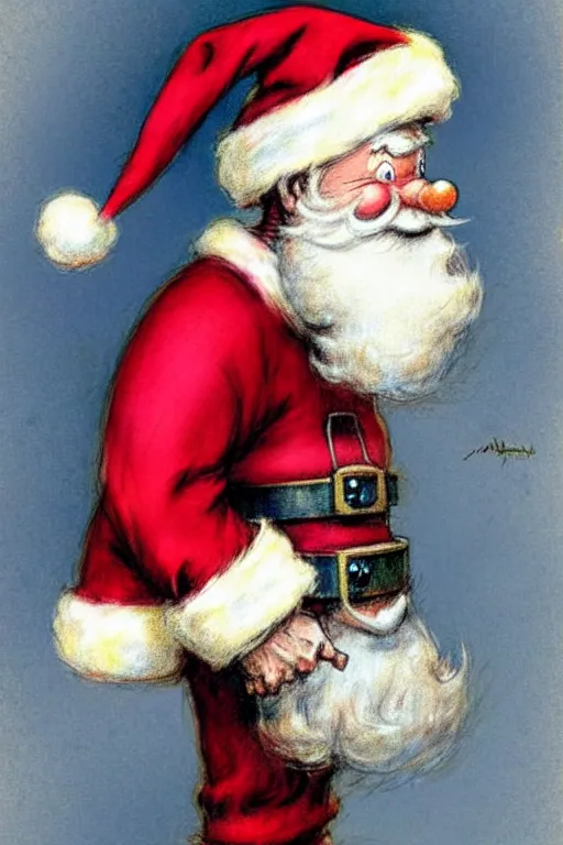 Image similar to ( ( ( ( ( 1 9 5 0 s robot knome santa clause. muted colors. ) ) ) ) ) by jean - baptiste monge!!!!!!!!!!!!!!!!!!!!!!!!!!!!!!