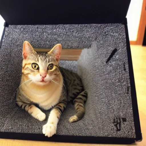 Prompt: ascii of cat in a box