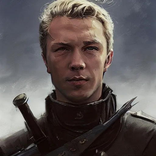 Prompt: valery sablin the forgotten hero, colourised, face portrait, epic, military art, fantasy, dieselpunk, hd shot, digital portrait, beautiful, artstation, comic style, by artgerm, guy denning, jakub rozalski, magali villeneuve and charlie bowater