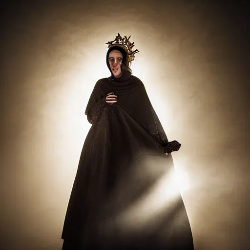 Image similar to stunning beautiful portrait photography of medieval thieve from national geographic award winning, dramatic lighting, taken with canon 5d mk4, sigma art lens