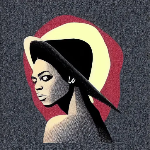 Image similar to “ beyonce retro minimalist portrait by jean giraud, moebius starwatcher comic, 8 k ”