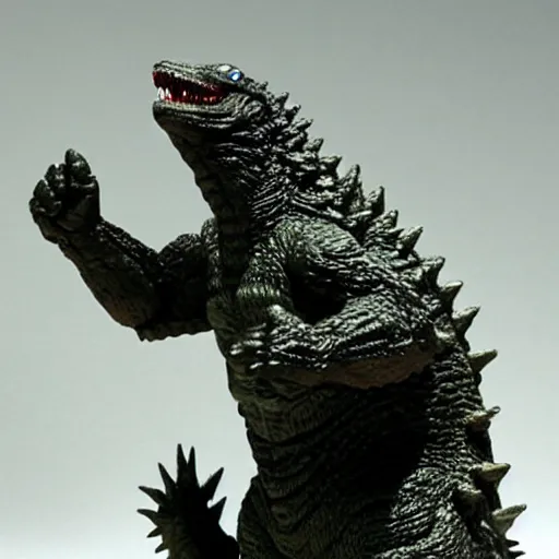 Image similar to godzilla as a sofubi toys