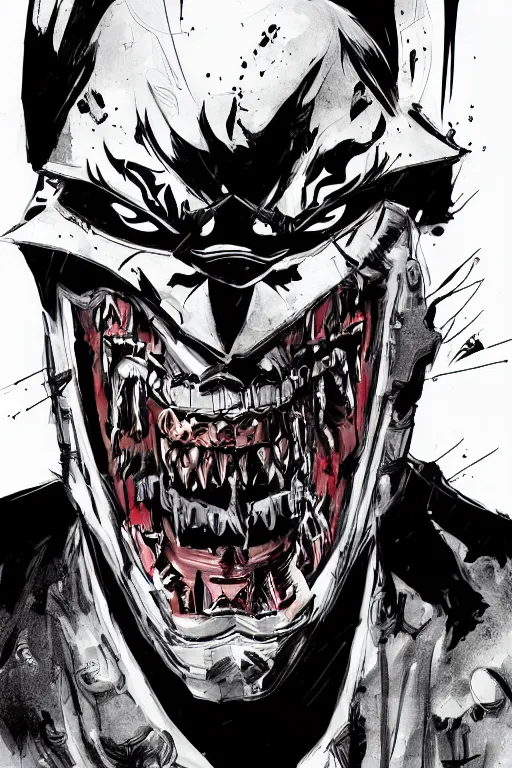 Image similar to the batman who laughs, comic strip style, dynamic lighting, fantasy concept art, trending on art station, stunning visuals, creative, cinematic, portrait, ultra detailed