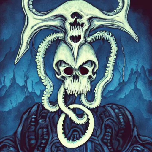 Image similar to lovecraftian soul reaper