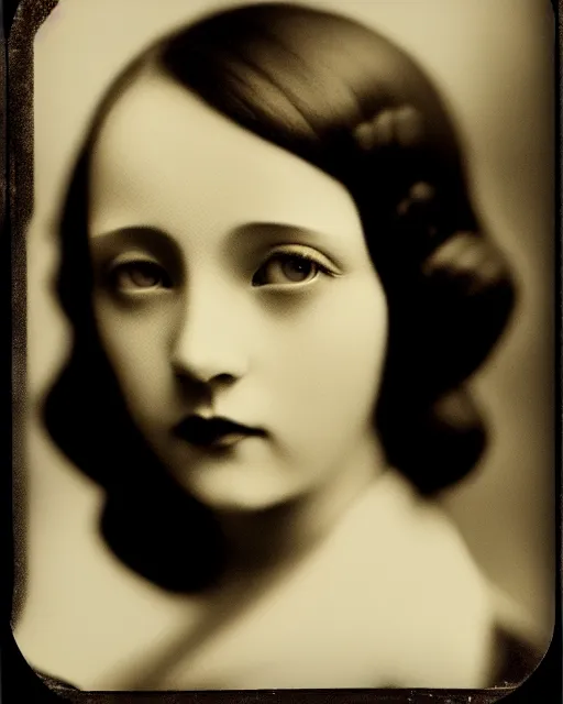 Prompt: [ [ [ tintype ] ] ] black and white dreamy young beautiful female artificial intelligence, metropolis, cinematic, rim light, bokeh, photo - realistic, elegant, high detail, 8 k, masterpiece, photo taken in 1 9 3 0