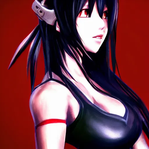 Image similar to tifa lockhart by mingchen shen