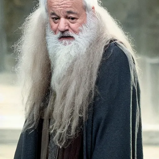 Image similar to bill murray plays a dumbledore in harry potter