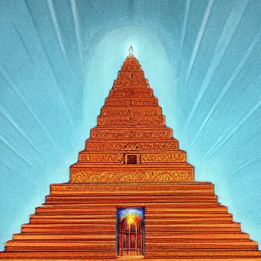 Image similar to a beautiful picture of the temple of illumination in a plain of delusions by alejandro jodorowsky, trending on artstation