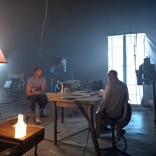 Prompt: the final hour of the last day of the last man on earth 8k old photo very detailed professional lighting