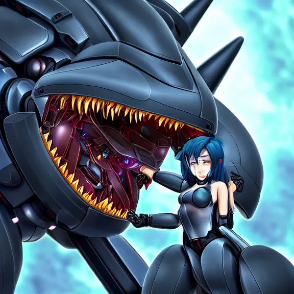 Image similar to detailed shot of getting swallowed by a hot anthropomorphic robot mecha female dragon, camera inside the detailed maw, food pov, prey pov, micro pov, vore, digital art, mawshot, dragon vore, furry art, high quality, 8k 3D realistic, macro art, micro art, Furaffinity, Deviantart, Eka's Portal, G6