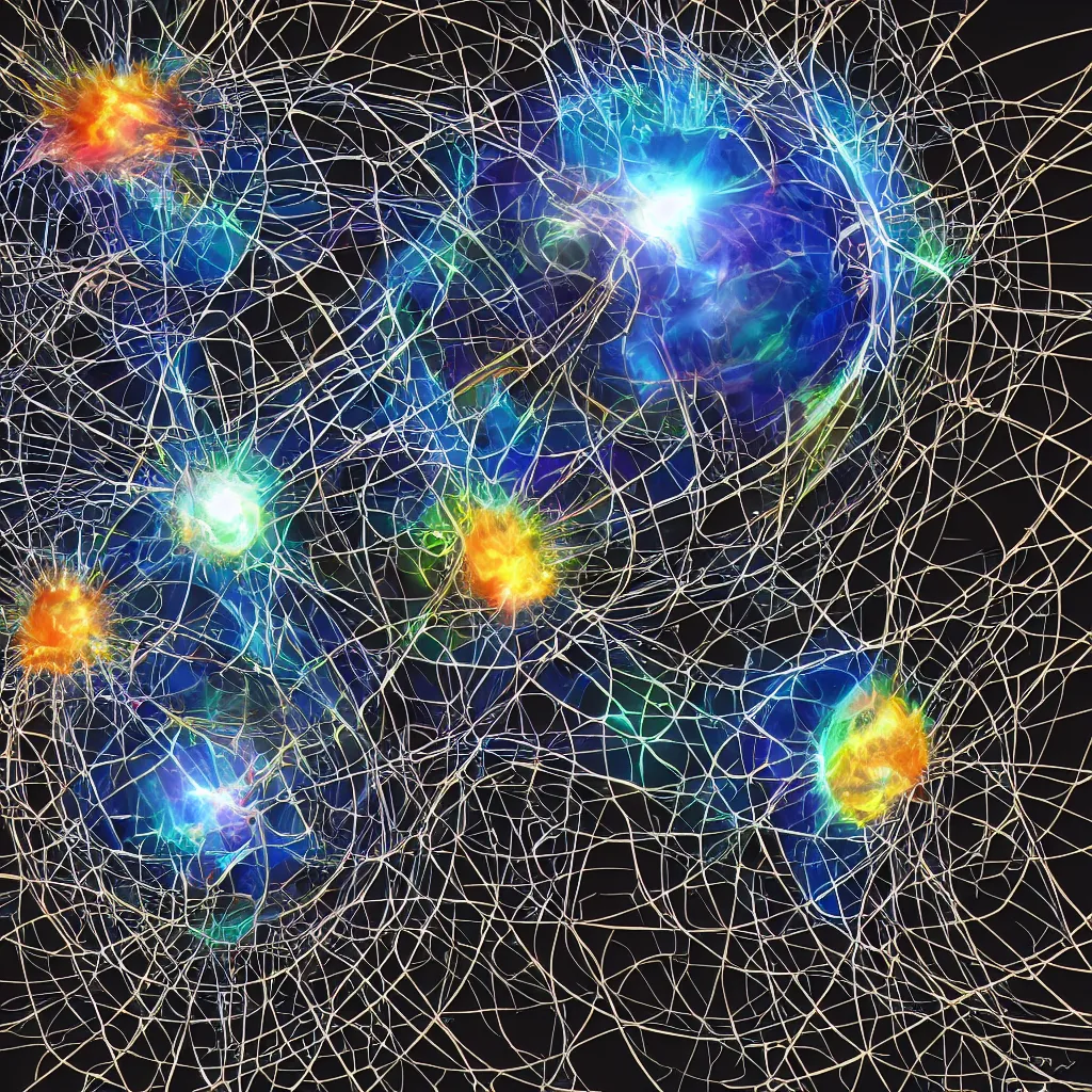 Image similar to close up of nuclear fusion, boson condensate, hyper realistic. highly detailed, digital art