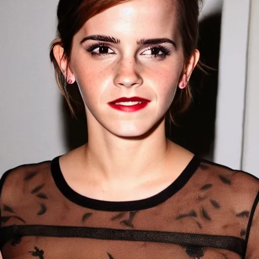 Image similar to emma watson, magic city nightclub, award winning, flash photo, paparazzi,