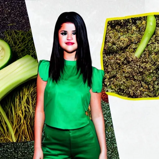 Image similar to selena gomez as celery