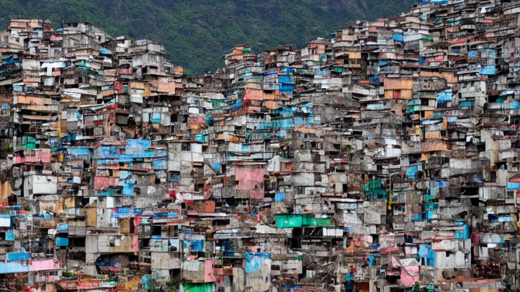 Image similar to the favelas of Rio DeJaniero